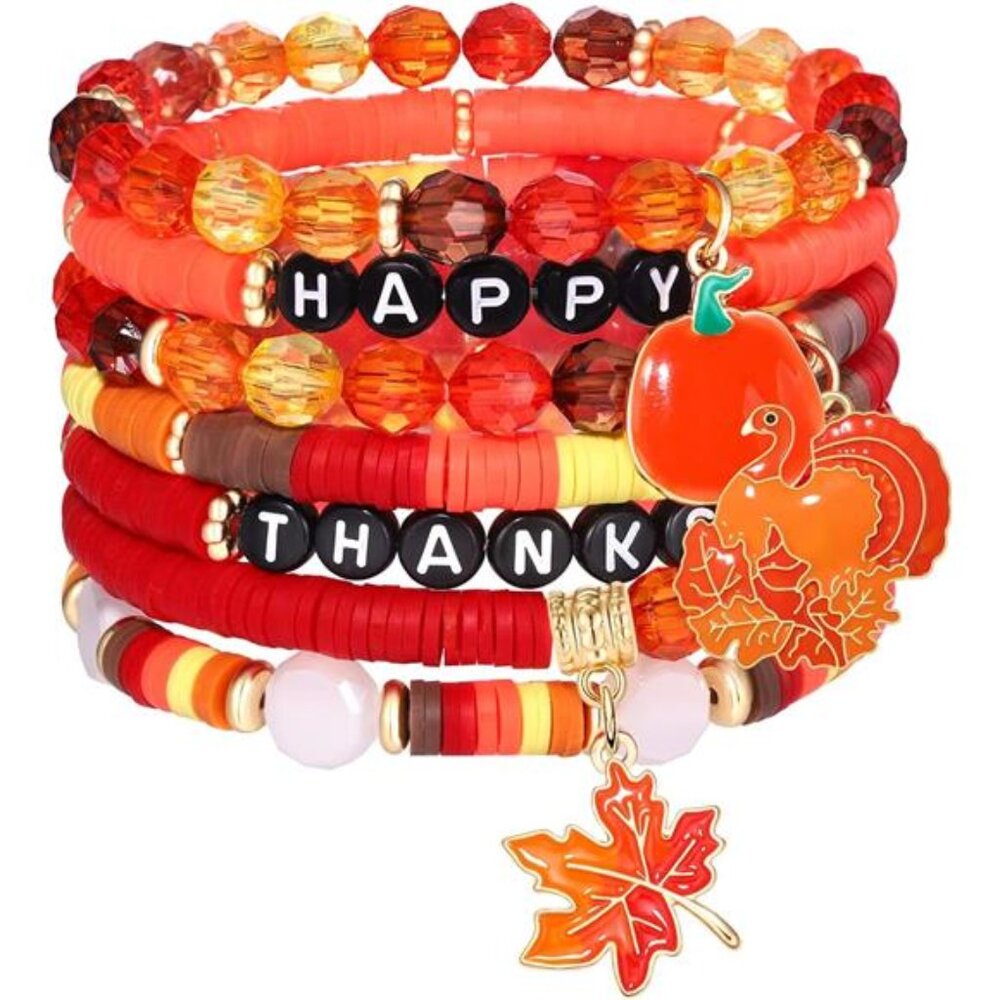 Rainbow heishi bead bracelets for women stackable beach boho summer jewelry